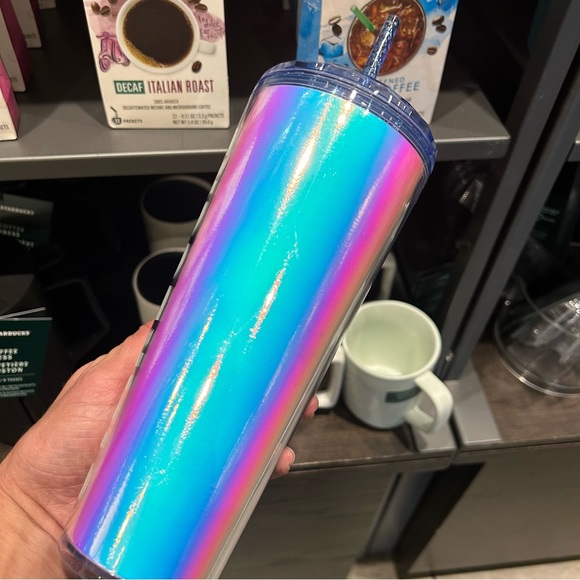 Starbucks Chromatic Iridescent Dome Tumbler Cold Cup 24oz Summer 2023 Release - Picture 13 of 16